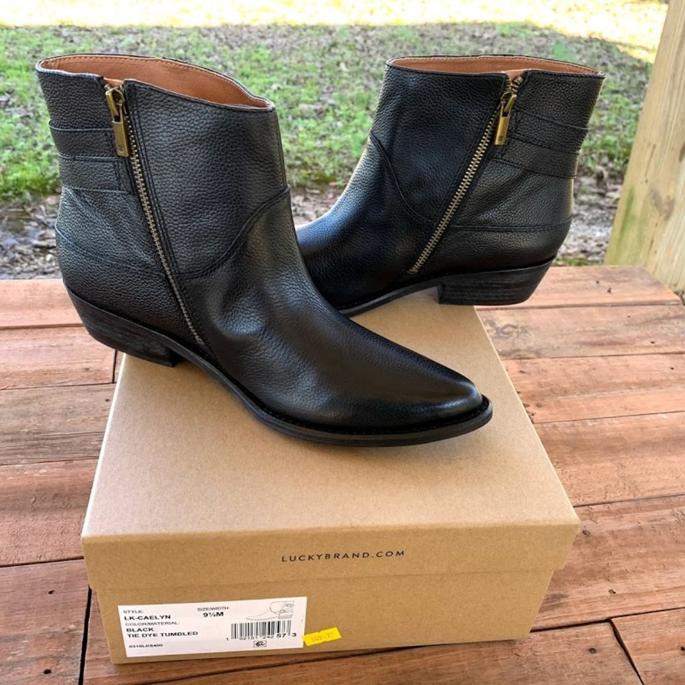 Black Leather "CAELYN" Boots by Lucky